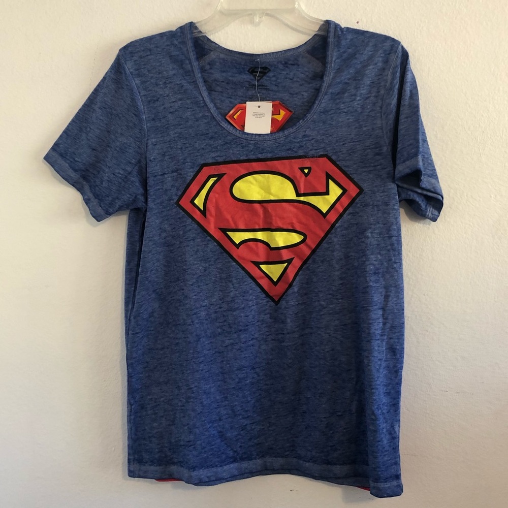 Superman Tshirt With Cape- Large